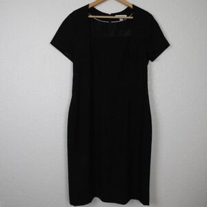 Banana Republic Womens Sheath Dress Sz 14‎ Black